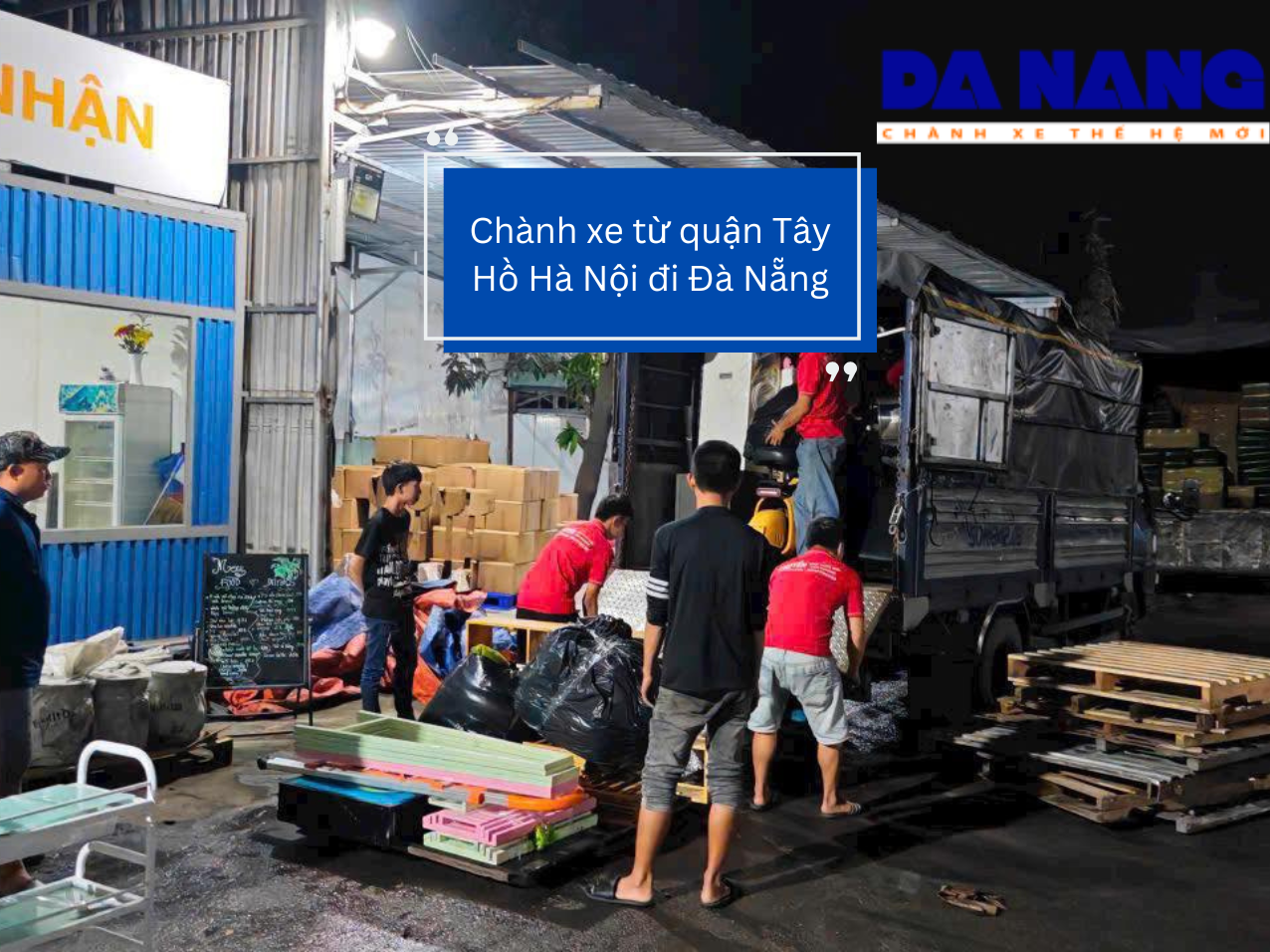 Chành xe từ quận Tây Hồ Hà Nội đi Đà Nẵng