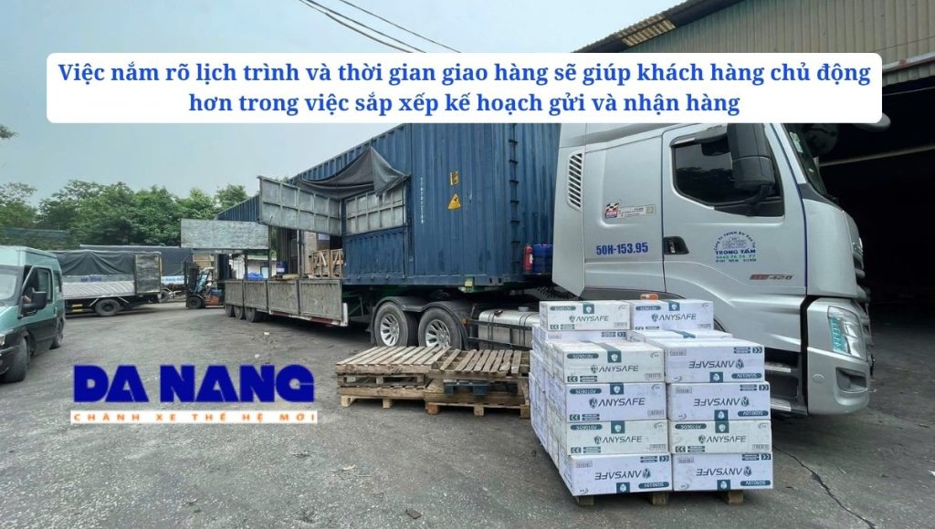 Lịch xe chạy và thời gian giao hàng từ huyện Đan Phượng đi Đà Nẵng
