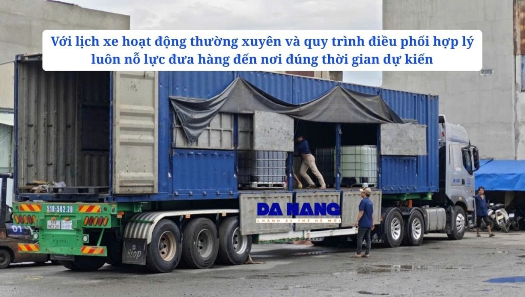 Thời gian vận chuyển hàng từ Tân Sơn đi Đà Nẵng