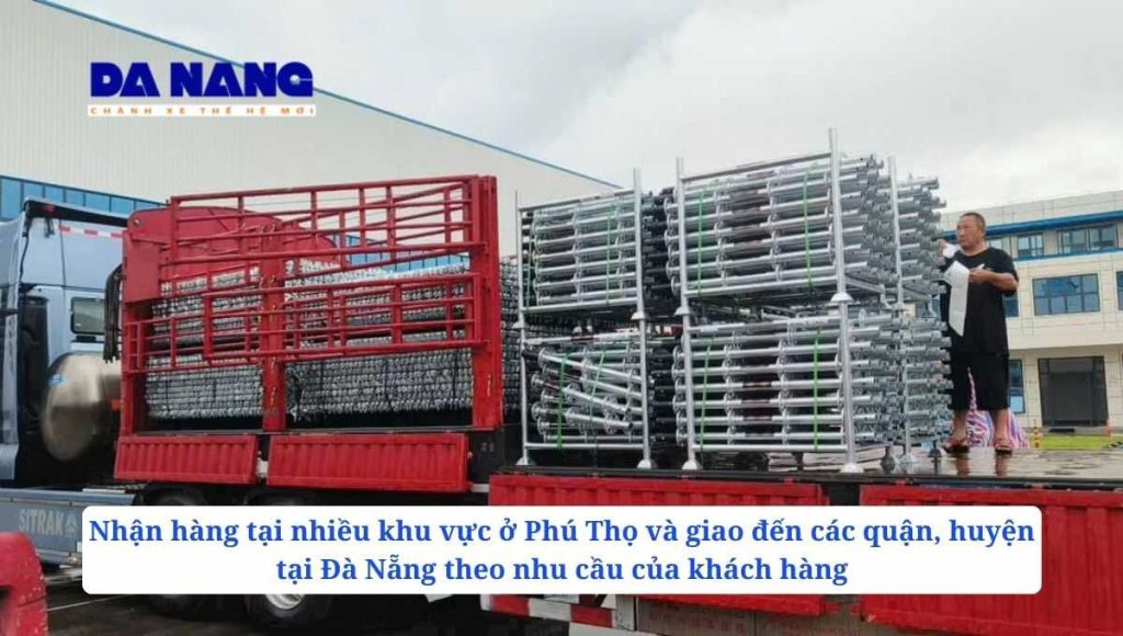 Các khu vực nhận hàng tại Phú Thọ và giao hàng tại Đà Nẵng
