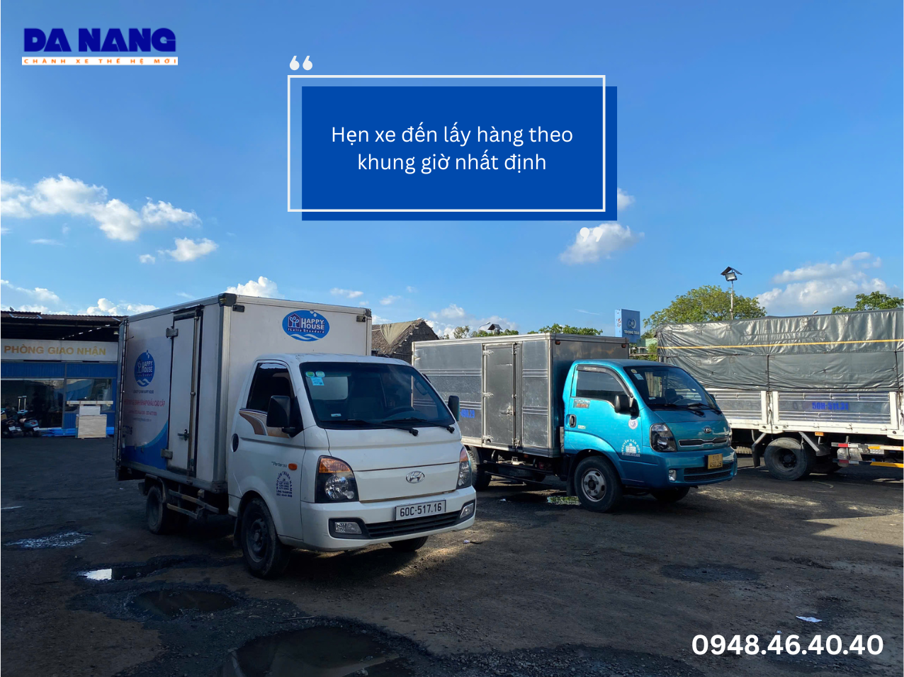 Có thể hẹn chính xác giờ xe đến lấy hàng không?