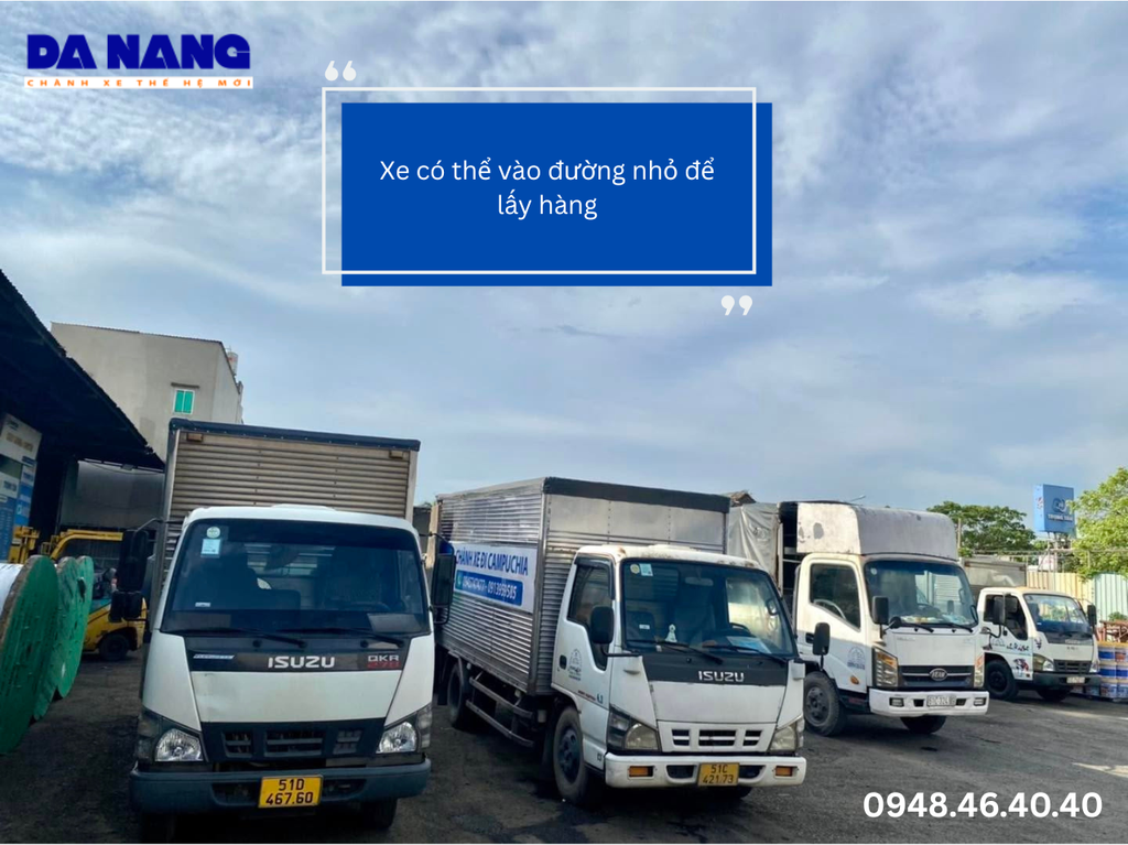 Xe lấy hàng có vào được đường nhỏ và khu dân cư không?
