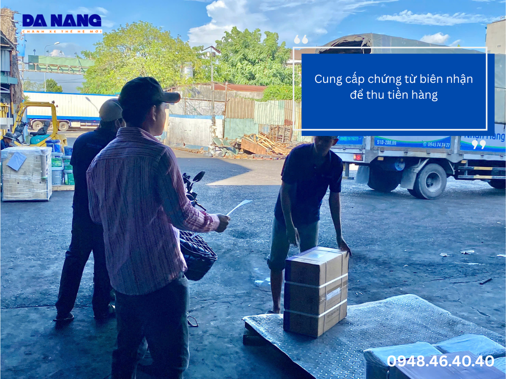 Chành xe có cung cấp chứng từ xác nhận đã thu tiền không?