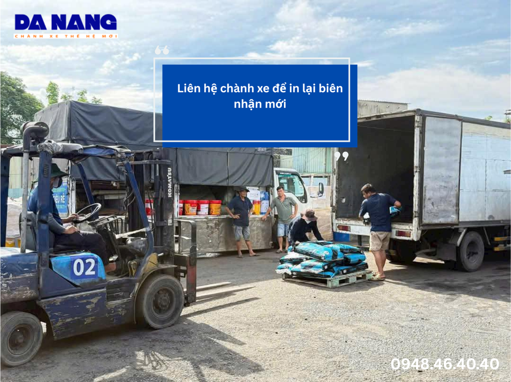 Chành xe có cung cấp chứng từ xác nhận đã thu tiền không?