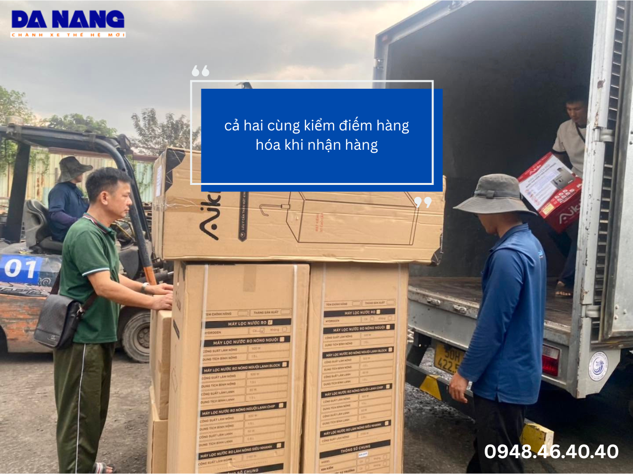 ai chịu trách nhiệm kiểm điếm khi tài xế giao hàng?