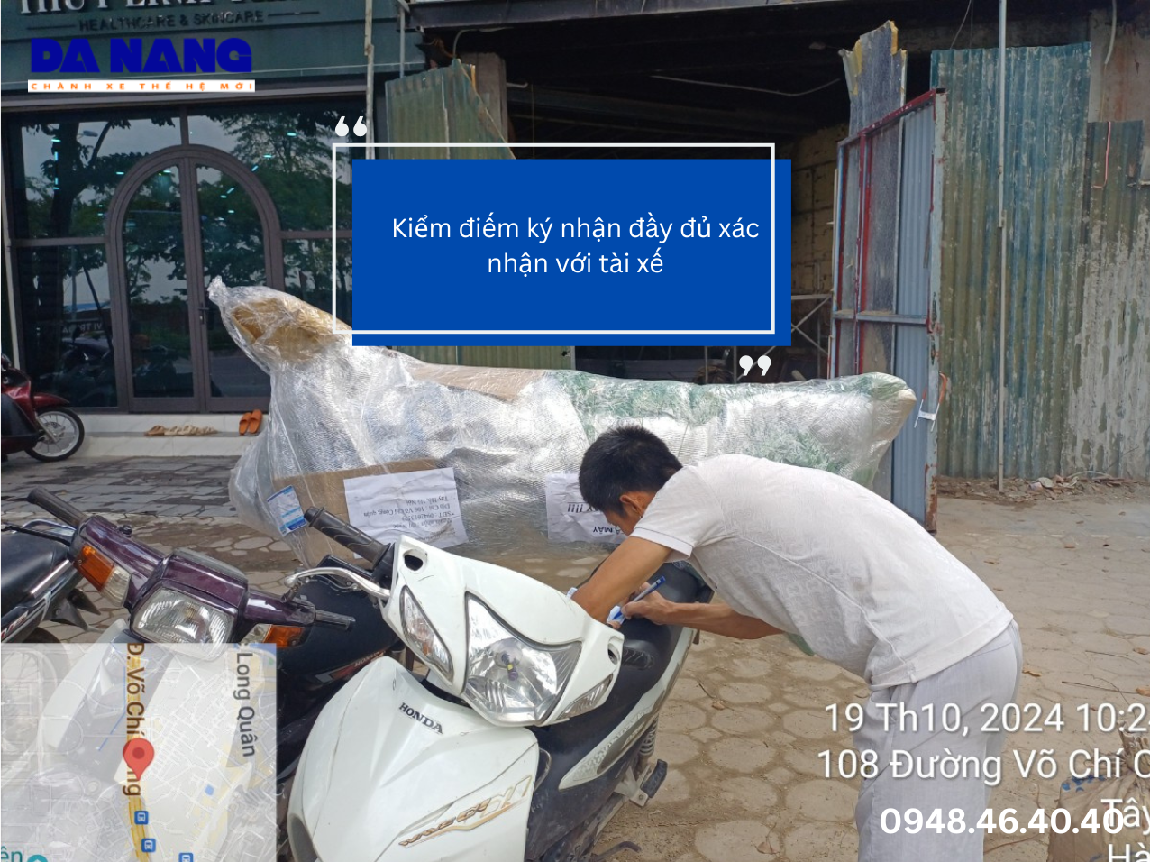 ai chịu trách nhiệm kiểm điếm khi tài xế giao hàng?