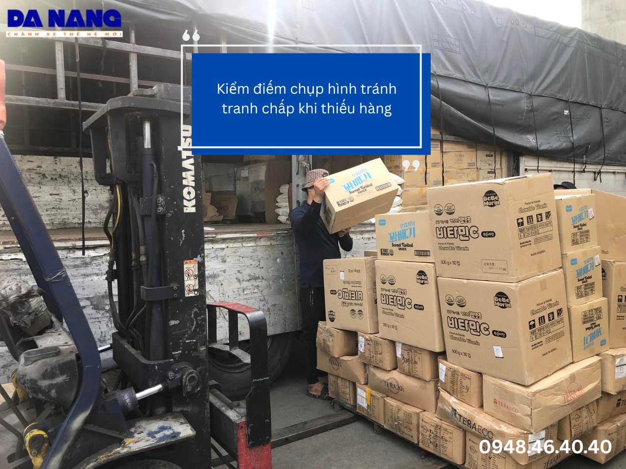 ai chịu trách nhiệm kiểm điếm khi tài xế giao hàng?